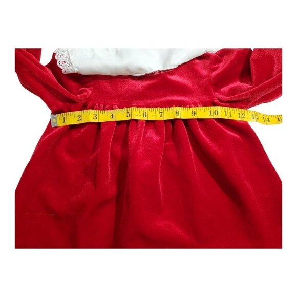 Vintage Winnie the Pooh Girl's Red Christmas Dress Size 24 Months - Picture 5 of 9